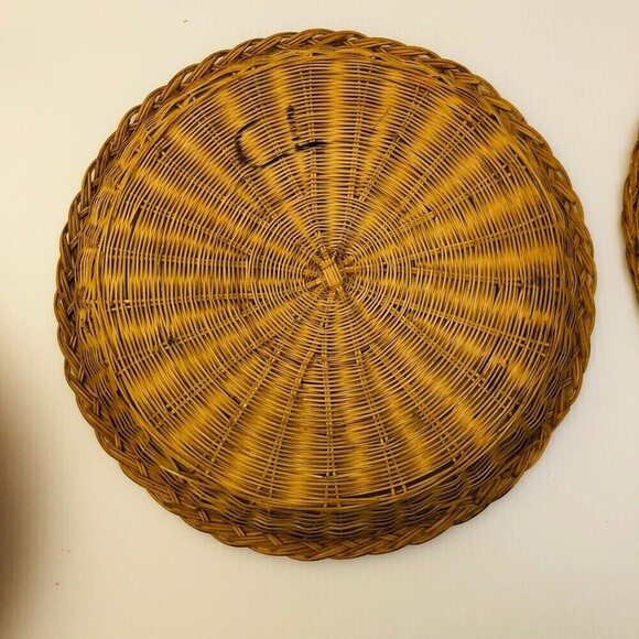 Country Primitive Beachy Boho Vintage Wall Basket Decor - Picture 5 of 11